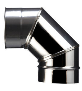 Coude Inox soudé à facettes D130 90°